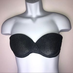 Victoria's Secret Black‎ Pushup Bra Wear Everywhere Strapless 34C